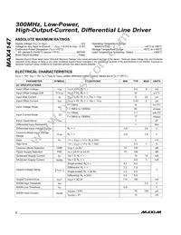 MAX4147ESD+T Datasheet Page 2