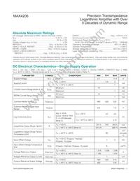 MAX4206ETE+T Datasheet Page 2