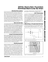 MAX4281EUK-T Datasheet Page 11