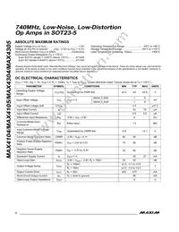 MAX4305EUK-T Datasheet Page 2
