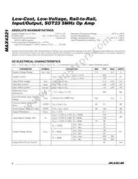 MAX4321EUK-T Datasheet Page 2