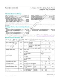 MAX4364ESA+CGL Datasheet Page 2