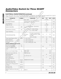 MAX4399CTK+T Datasheet Page 4