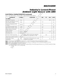 MAX44009EDT+T Datasheet Page 3