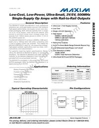 MAX4412EXK+G21 Datasheet Cover