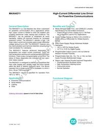 MAX44211ETP+T Datasheet Cover