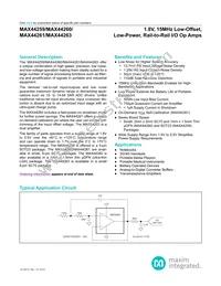 MAX44261ASA+T Datasheet Cover