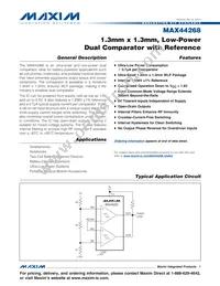 MAX44268EWL+T Datasheet Cover