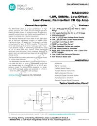 MAX44280AXT+T Datasheet Cover