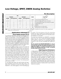 MAX4502CUK+T Datasheet Page 6