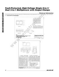 MAX4509CPE Datasheet Page 16