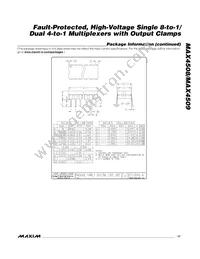 MAX4509CPE Datasheet Page 17