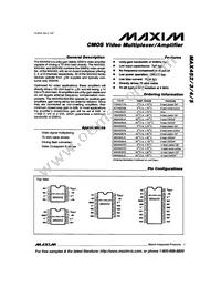 MAX452ESA+T Datasheet Cover