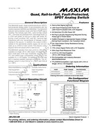 MAX4533EAP-T Datasheet Cover