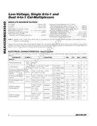 MAX4540EAP Datasheet Page 2