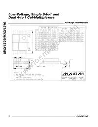 MAX4540EAP Datasheet Page 18