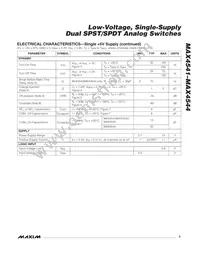 MAX4544EUT+C6W Datasheet Page 3