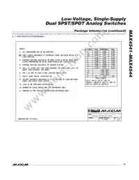 MAX4544EUT+C6W Datasheet Page 15