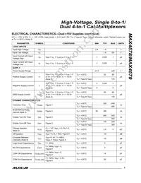 MAX4578CWP+T Datasheet Page 3