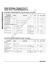 MAX4578CWP+T Datasheet Page 6