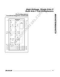 MAX4578CWP+T Datasheet Page 19