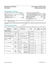 MAX4583LESE+T Datasheet Page 2