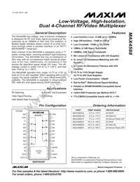 MAX4588CAI+T Datasheet Cover