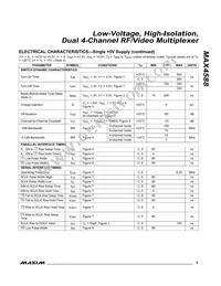 MAX4588CAI+T Datasheet Page 5