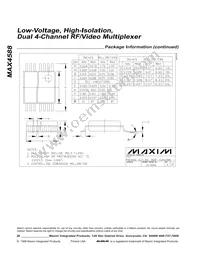 MAX4588CAI+T Datasheet Page 20