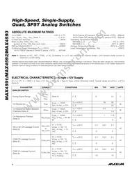 MAX4591CUE+T Datasheet Page 2