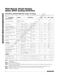 MAX4591CUE+T Datasheet Page 4