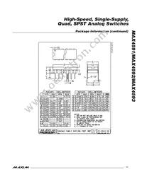 MAX4591CUE+T Datasheet Page 11