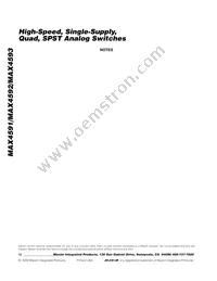 MAX4591CUE+T Datasheet Page 12
