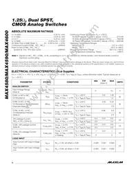 MAX4600EAE+ Datasheet Page 2