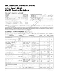 MAX4609ESE+T Datasheet Page 2