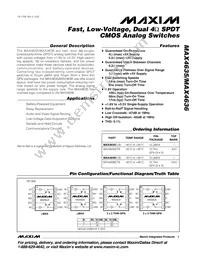 MAX4636ETB+G104 Datasheet Cover