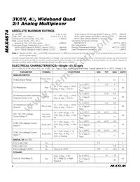 MAX4674ETE+T Datasheet Page 2