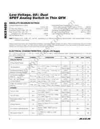 MAX4695ETC+TGC1 Datasheet Page 2