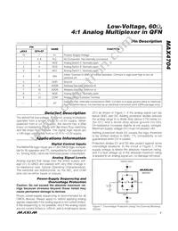 MAX4704ETC+T Datasheet Page 7
