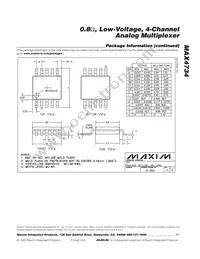 MAX4734EGC+TG50 Datasheet Page 11