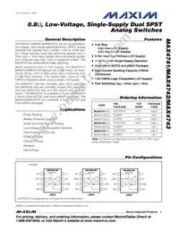 MAX4741ELA+ Datasheet Cover