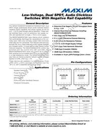 MAX4746HELB+T Datasheet Cover