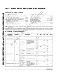 MAX4754AEBE+T Datasheet Page 2