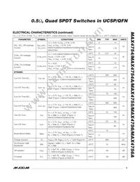 MAX4754AEBE+T Datasheet Page 3