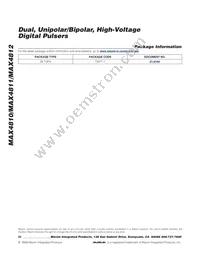 MAX4810CTN+T Datasheet Page 20