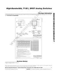 MAX4817ETE+T Datasheet Page 17