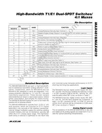 MAX4818ETE+T Datasheet Page 11