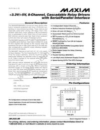 MAX4821EUP Datasheet Cover