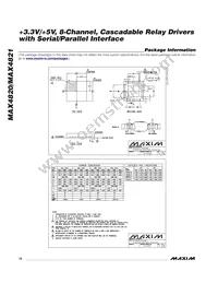 MAX4821EUP Datasheet Page 12