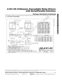 MAX4821EUP Datasheet Page 13
